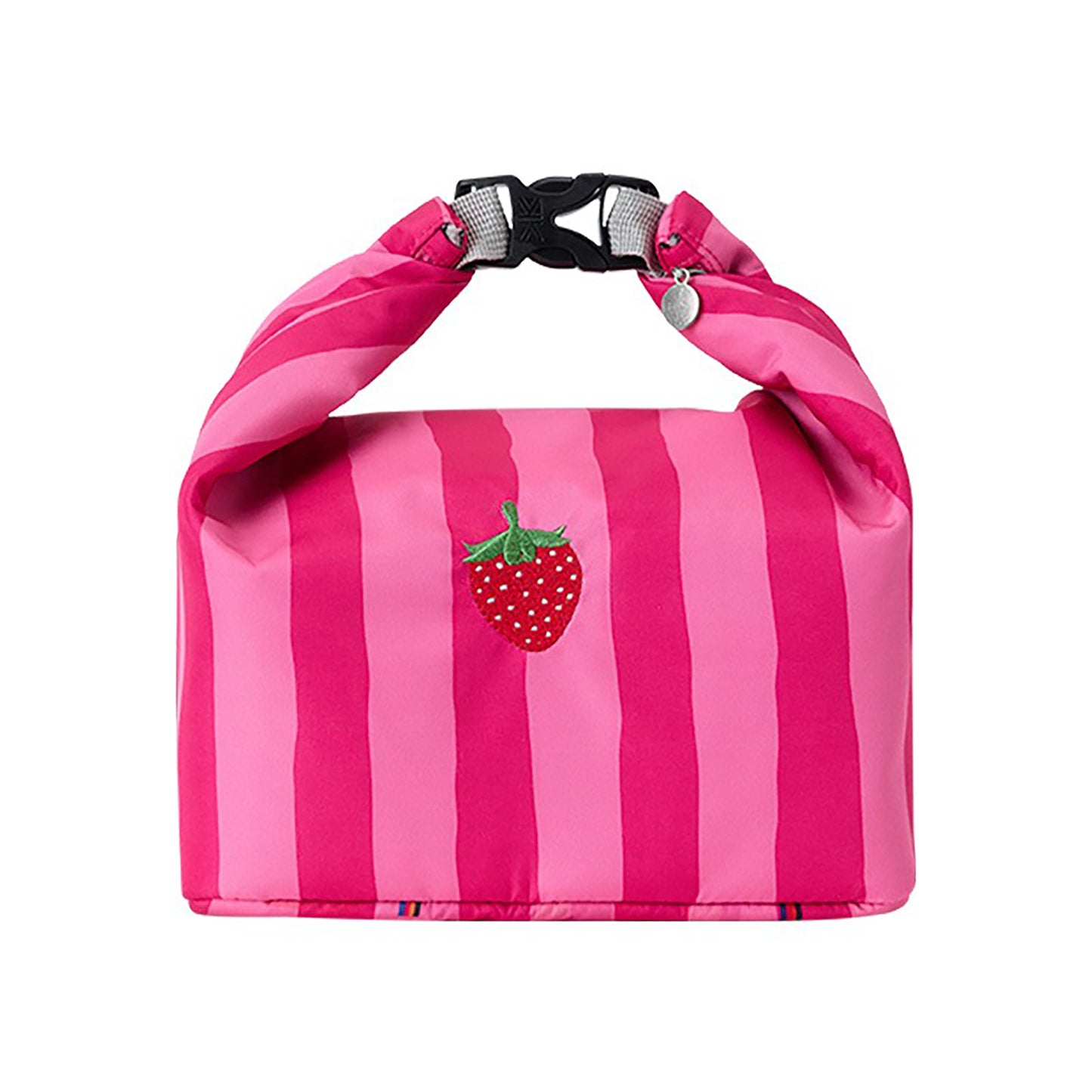 Insulated Lunch Bag with 12L Capacity Heart Print Reusable Thermal Food Tote with Zipper Closure