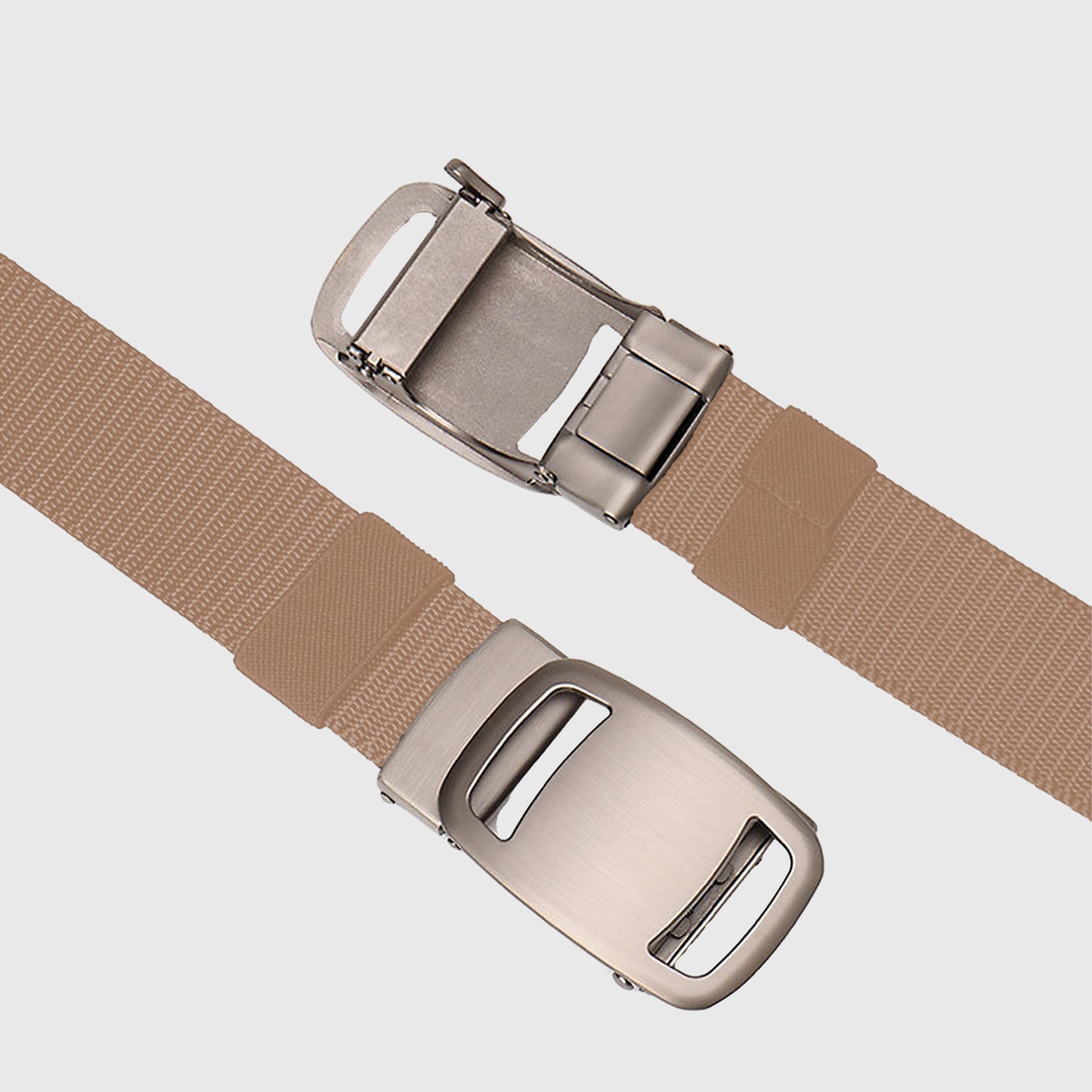 Nylon - Look Canvas Belt with Alloy Automatic Buckle