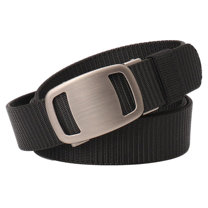 Nylon - Look Canvas Belt with Alloy Automatic Buckle