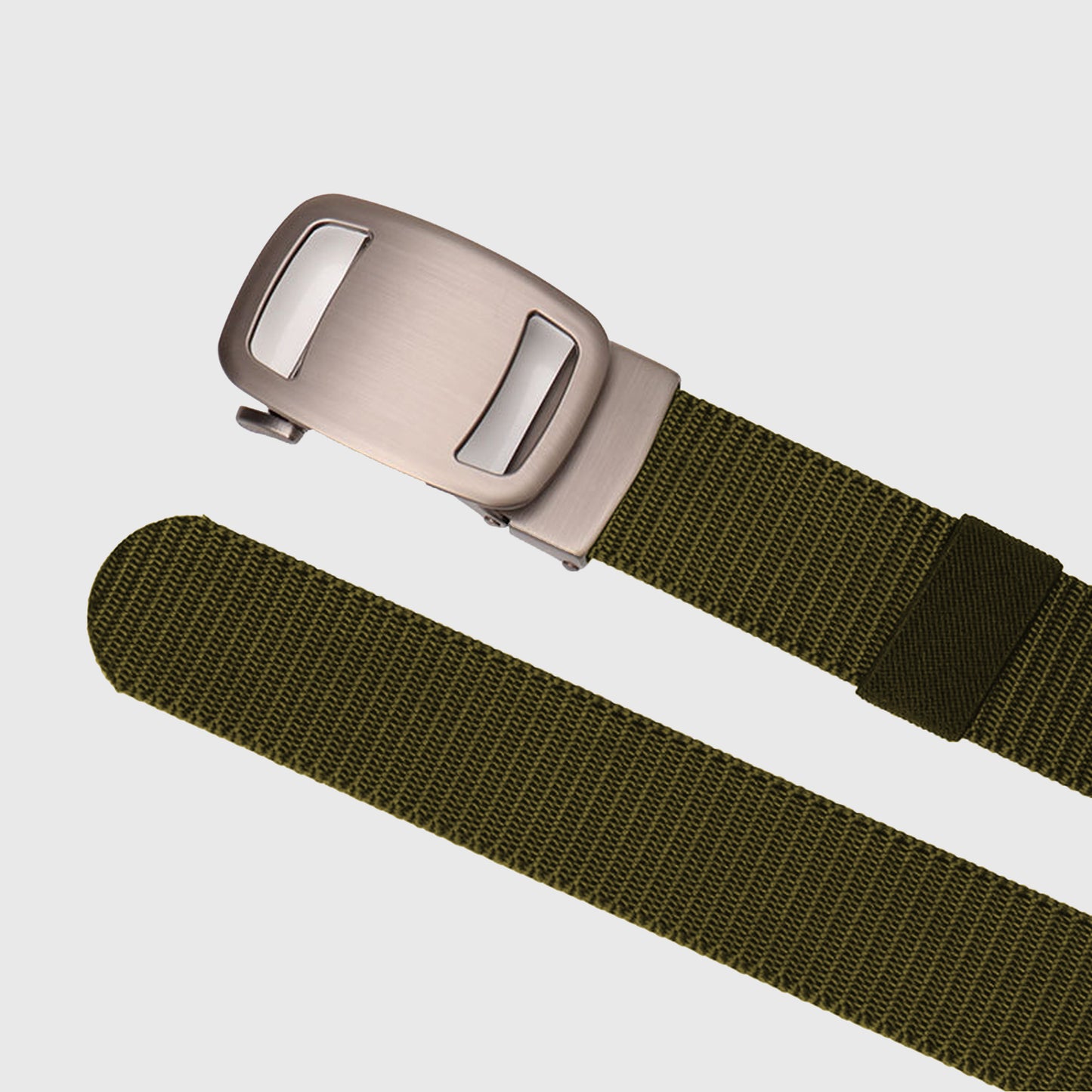 Nylon - Look Canvas Belt with Alloy Automatic Buckle