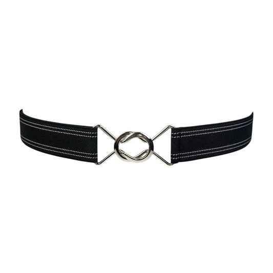 Adjustable Striped Waist Belt
