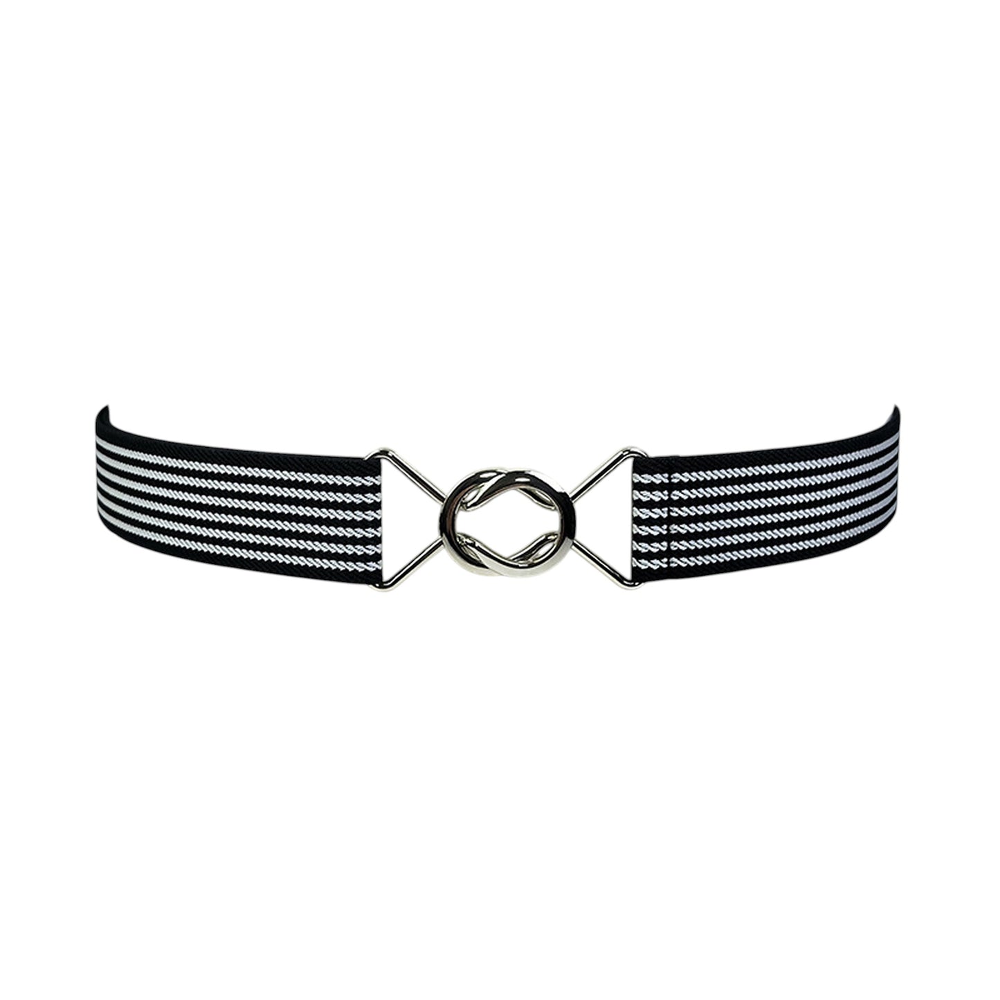 Adjustable Striped Waist Belt