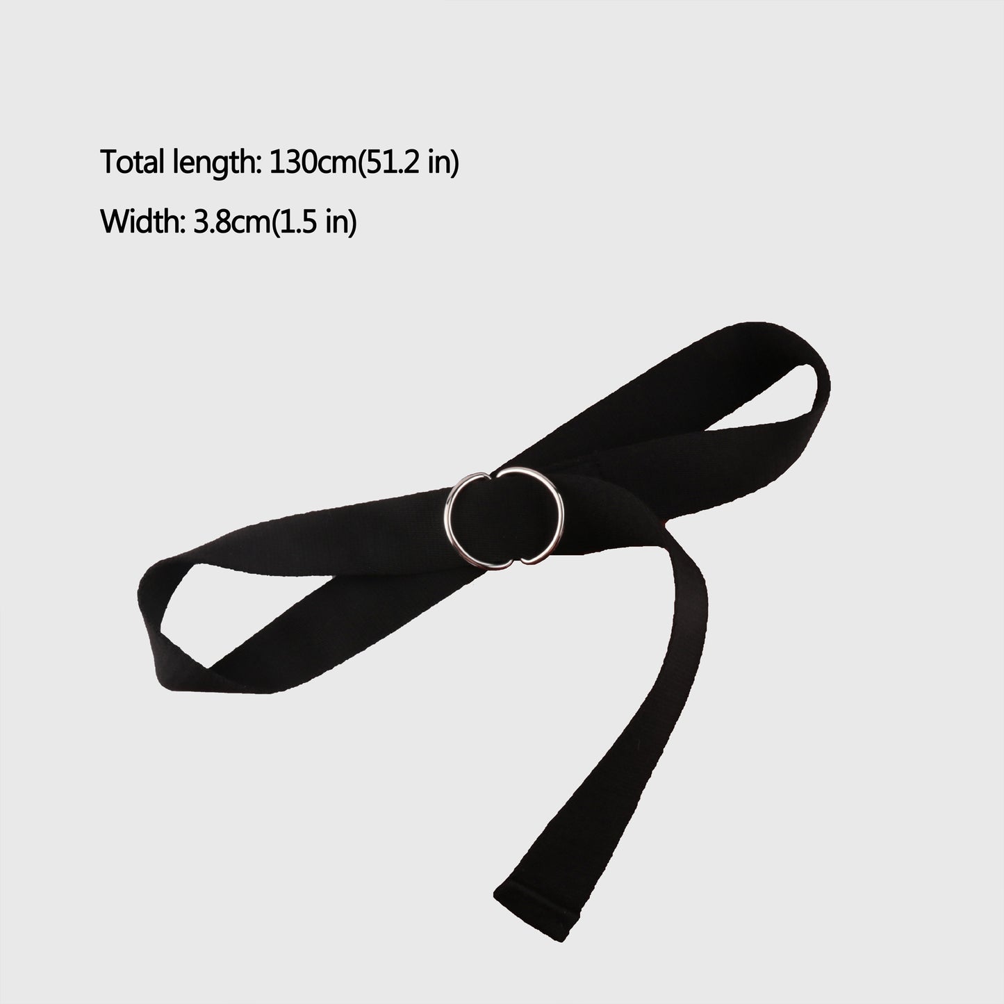 Elastic Waist Belt with Double O - Ring Buckle