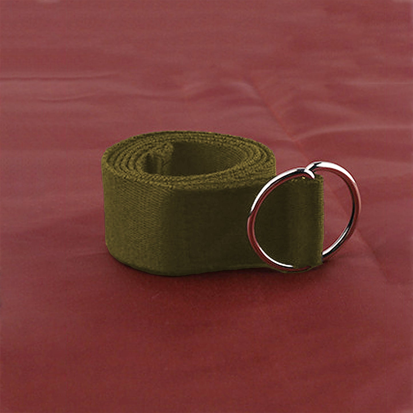 Elastic Waist Belt with Double O - Ring Buckle