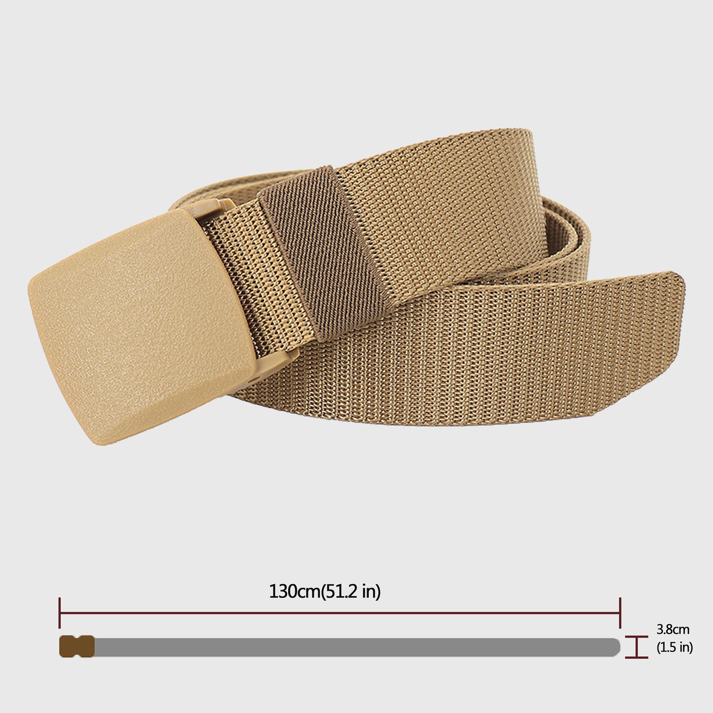 Nylon Webbing Belt with Plastic Buckle