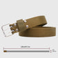 Nylon Web Belt with Silver Buckle