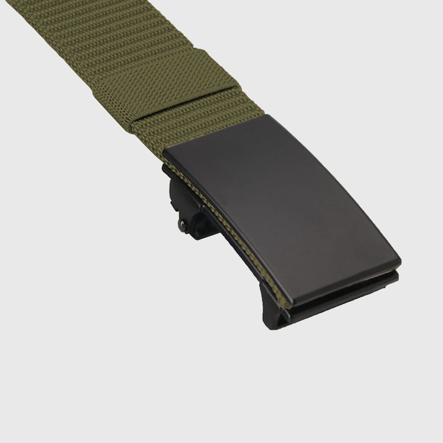 Nylon Belt with Black Metal Buckle