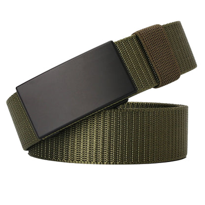 Nylon Belt with Black Metal Buckle