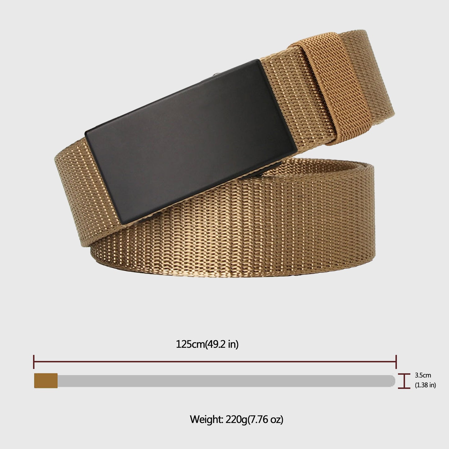 Nylon Belt with Black Metal Buckle
