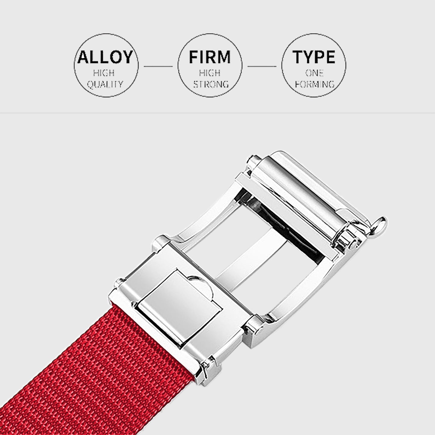 Nylon Belt with Zinc Alloy Automatic Buckle