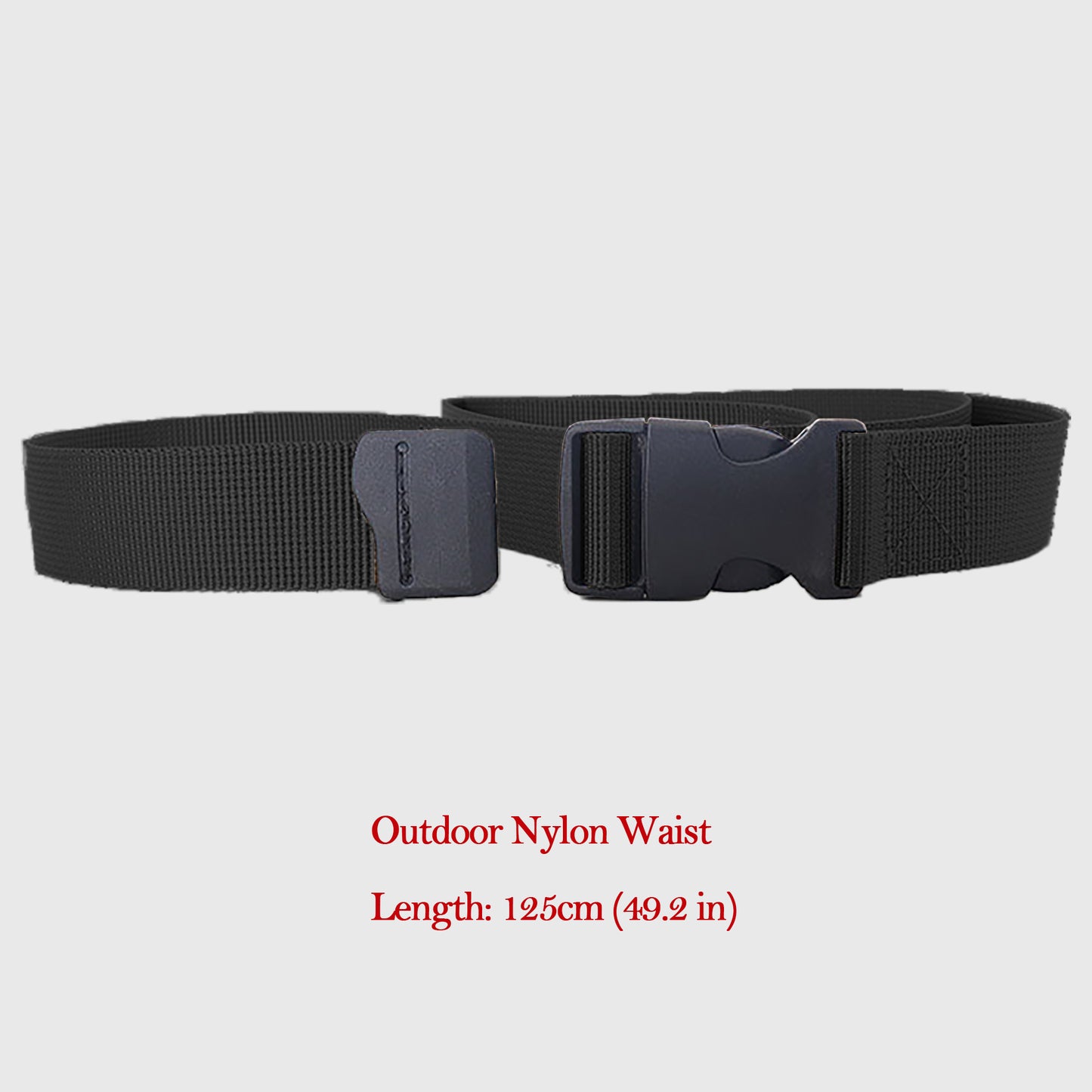 Outdoor Nylon Waist Belt with Quick-Release Buckle