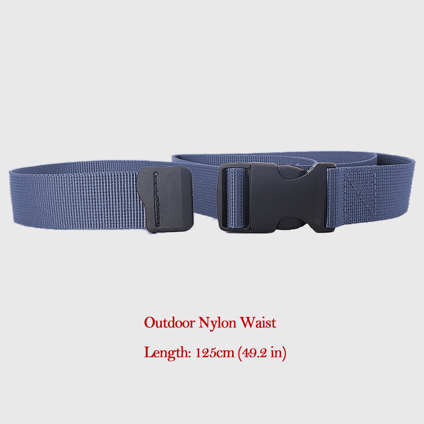 Outdoor Nylon Waist Belt with Quick-Release Buckle