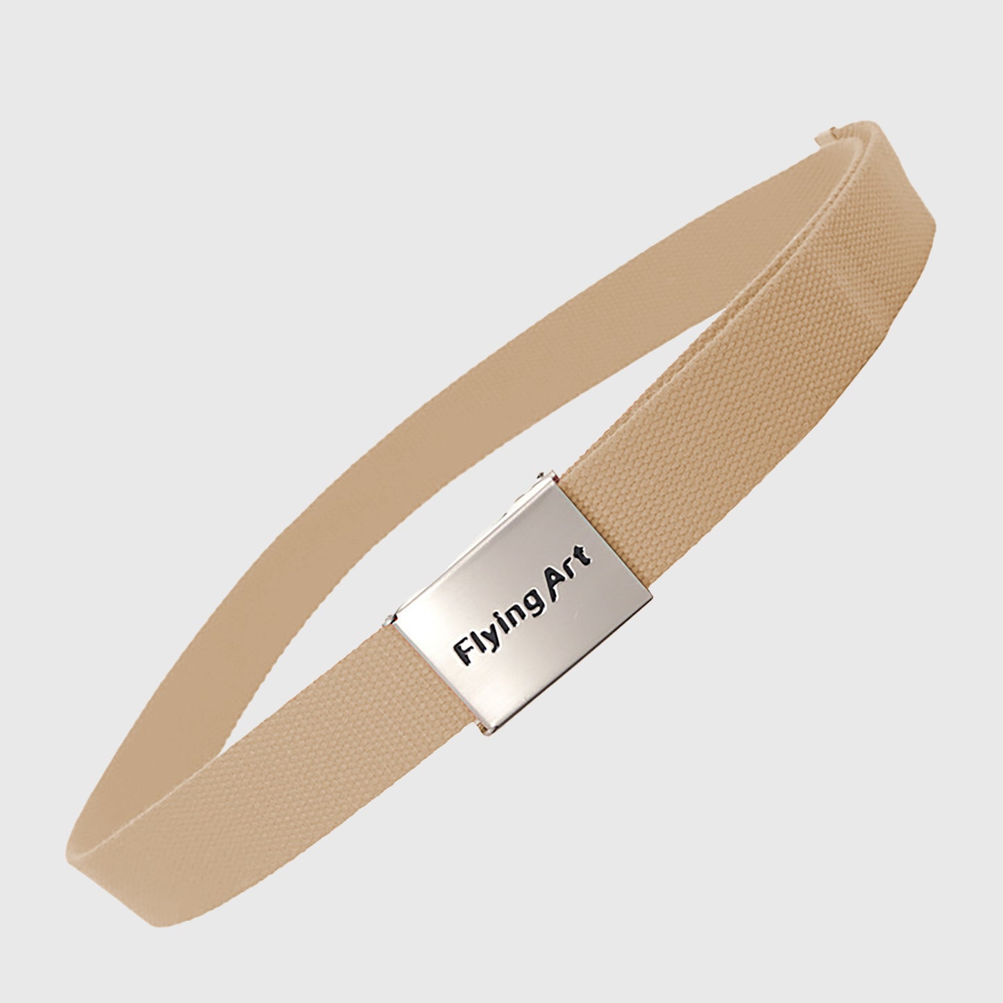 Canvas Waist Belt with Metal Buckle