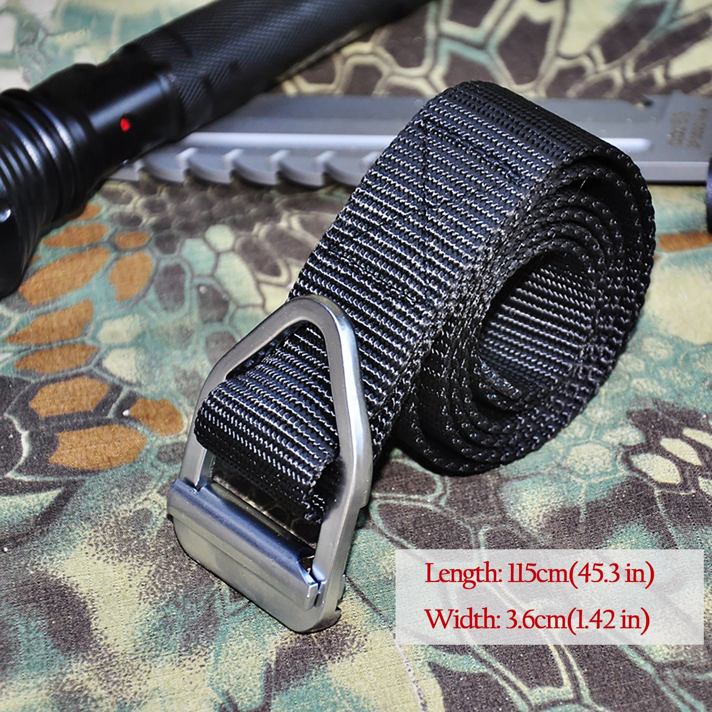 Tactical Nylon Waist Belt with Metal Buckle
