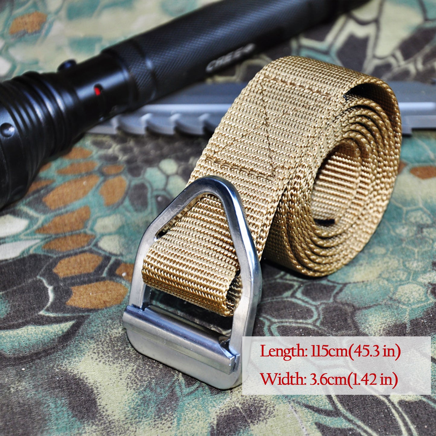 Tactical Nylon Waist Belt with Metal Buckle