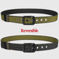 Reversible 2-Color Nylon Waist Belt with Zinc Alloy Buckle
