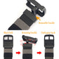 Reversible 2-Color Nylon Waist Belt with Zinc Alloy Buckle