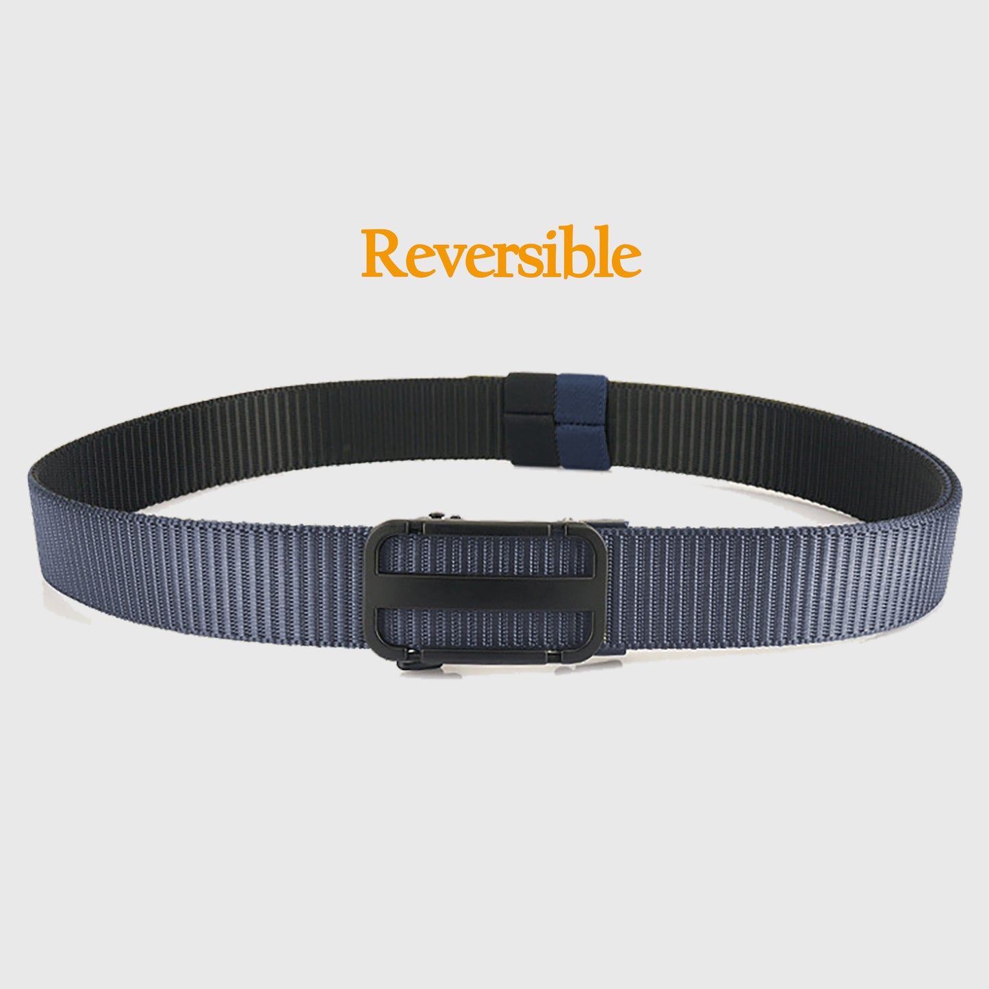 Elastic Nylon Waist Belt with Zinc Alloy Adjustable Buckle