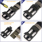 Elastic Nylon Waist Belt with Zinc Alloy Adjustable Buckle