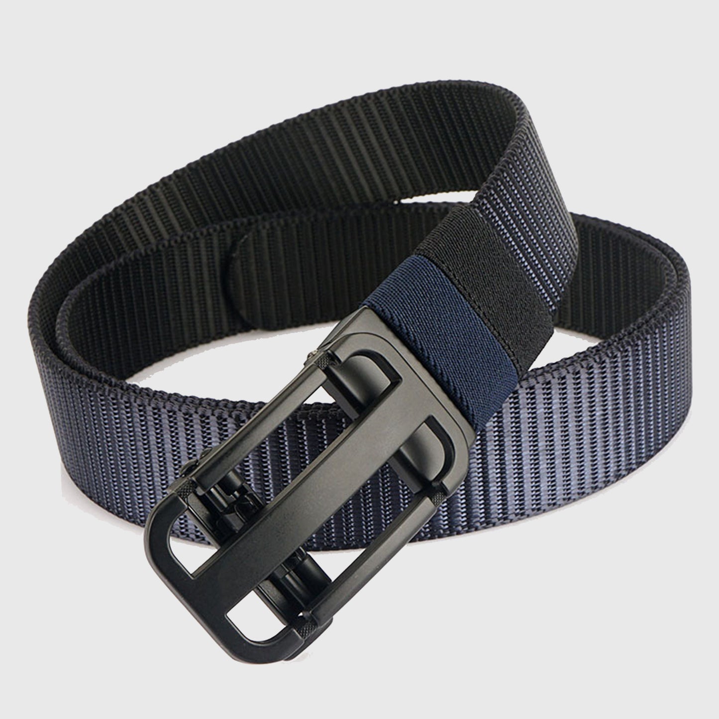 Elastic Nylon Waist Belt with Zinc Alloy Adjustable Buckle