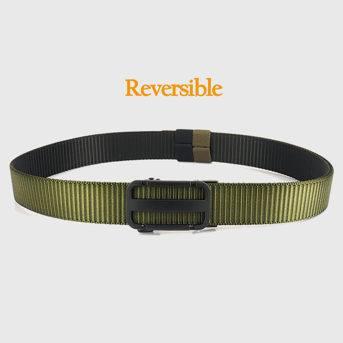 Elastic Nylon Waist Belt with Zinc Alloy Adjustable Buckle