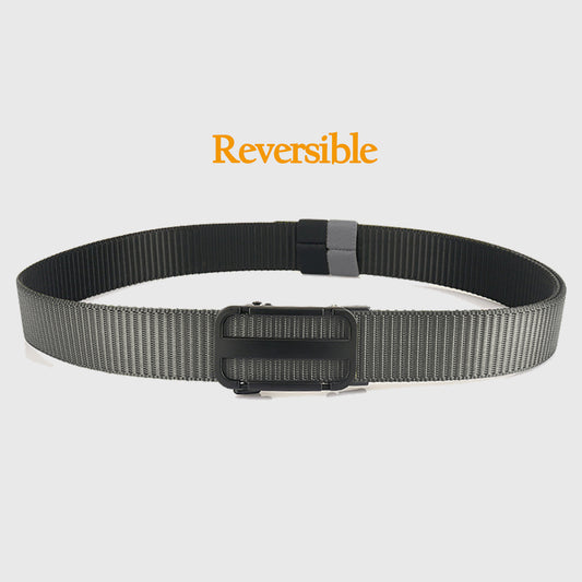 Elastic Nylon Waist Belt with Zinc Alloy Adjustable Buckle