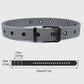 Nylon Waist Belt with Multiple Holes & Black Buckle