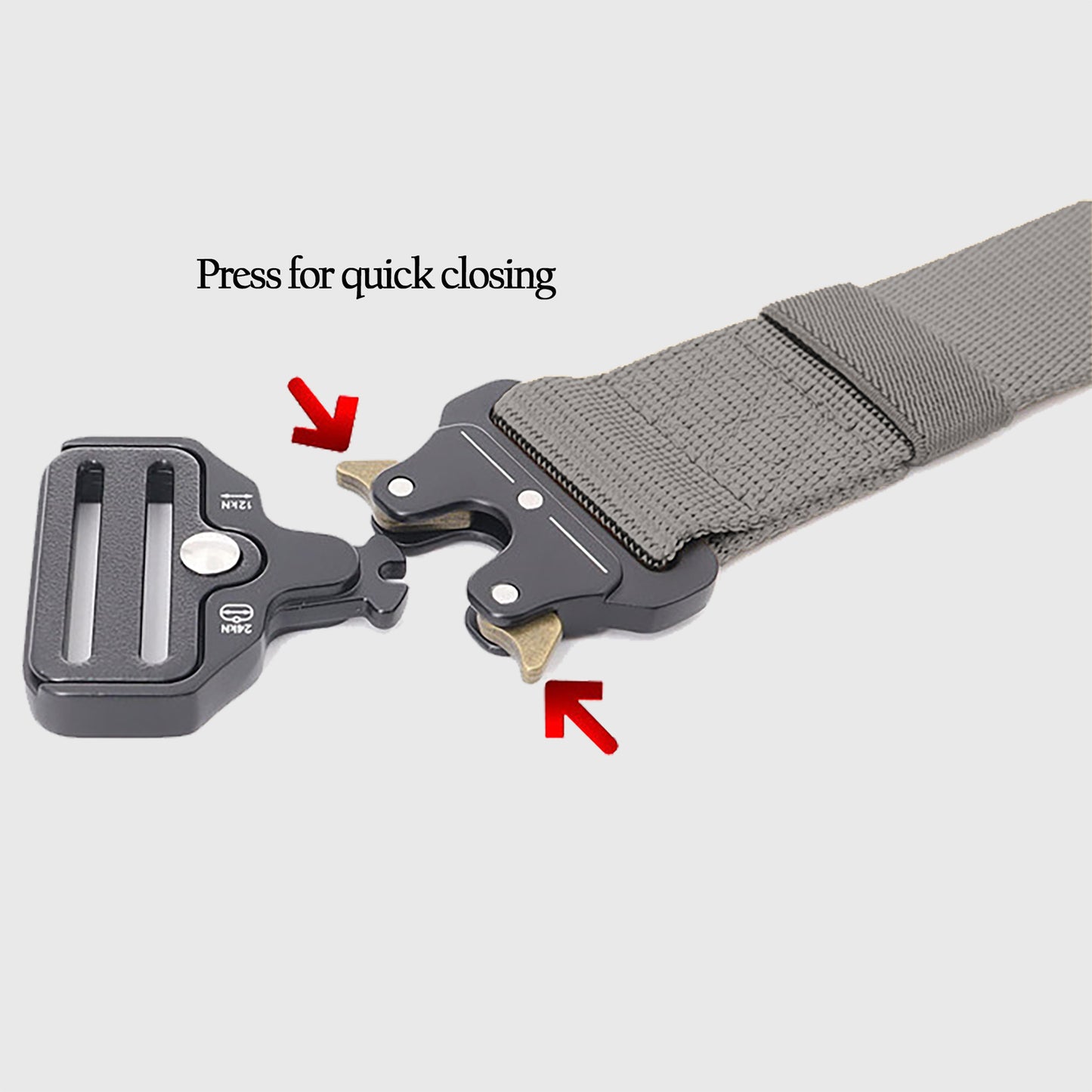 Tactical Nylon Waist Belt with Quick-Release Metal Buckle