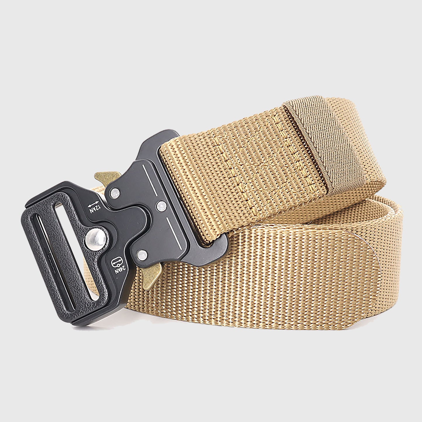 Tactical Nylon Waist Belt with Quick-Release Metal Buckle