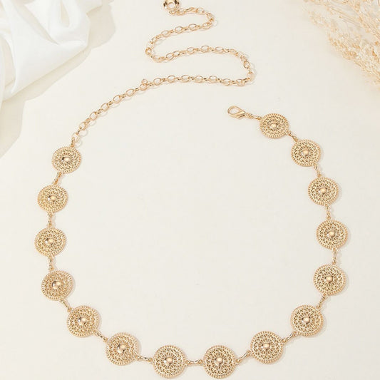 Round Disc Chain Belt with Adjustable Link Closure 41.5x1in