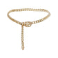 Chain Belt with Buckle Detail and Long Drop Accent 41.5x0.6in