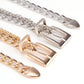 Chain Belt with Buckle Detail and Long Drop Accent 41.5x0.6in