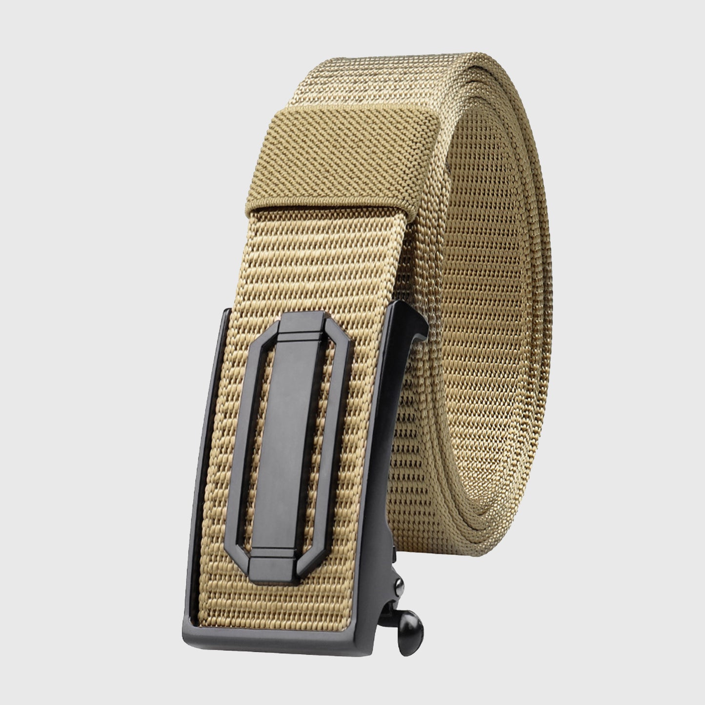 Nylon Tactical Belt with Zinc Alloy Automatic Buckle Heavy-Duty Outdoor & Casual Belt