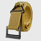 Nylon Tactical Belt with Zinc Alloy Buckle Heavy-Duty Outdoor & Casual Belt