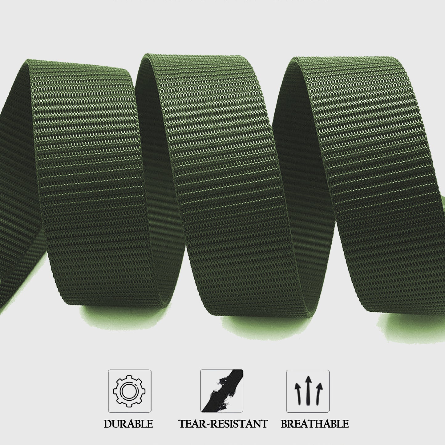 Nylon Tactical Belt with Metal Buckle Heavy-Duty Outdoor & Casual Belt