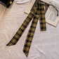 Black & White Striped Tie Belt Y2K Fashion Statement Belt
