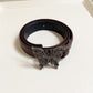 Butterfly Buckle Belt with Textured Strap and Metal Detailing 40.5x2 in