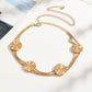 Multi-Chain Waist Belt with Geometric Disc Statement Design 45.5x2 in
