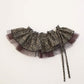 Leopard Print Ruffle Belt with Sheer Mesh Trim and Tie Closure 78.5x2in