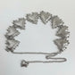 Heart Charm Chain Belt with Beaded Detailing and Adjustable Fit 47in