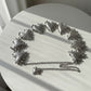 Heart Charm Chain Belt with Beaded Detailing and Adjustable Fit 47in