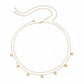 Double Layer Butterfly Chain Belt with Dainty Charms and Adjustable Fit 26.5+9.8in