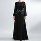 Multi-Layer Chain Belt with Teardrop Crystal Charms and Draped Chain Strands 26+15.7in