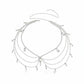Multi-Layer Chain Belt with Teardrop Crystal Charms and Draped Chain Strands 26+15.7in