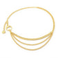 Layered Chain Belt with Crescent Moon and Sun Charms 45.5x0.8in