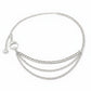 Layered Chain Belt with Crescent Moon and Sun Charms 45.5x0.8in