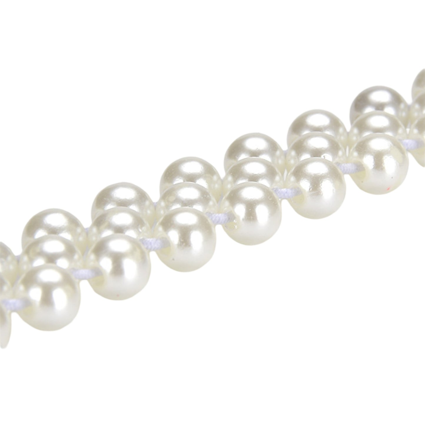 Womens Elastic Pearl Waist Belt with Stretch Fit Design