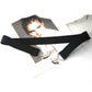 Womens Elastic Waist Belt with Heart Buckle