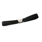 Womens Elastic Waist Belt with Heart Buckle