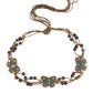 Bohemian Rhinestone Braided Waist Belt with Beaded Cord Tie